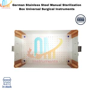Caja de Esterilización Manual de Acero Inoxidable Alemán con Certificación ISO, Autoclave Reutilizable, Contenedor Universal para Instrumentos Quirúrgicos - Product Image 4