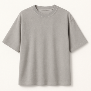 เสื้อยืดครอปทรงปกติ 230 GSM ผ้าโพลีเอสเตอร์/คอตตอน สำหรับผู้ชาย ออกแบบโลโก้ด้านหน้าได้ตามต้องการ คอกลม ไหล่ตก สไตล์สตรีทแวร์ ระบายอากาศได้ดี แห้งเร็ว - Product Image 1