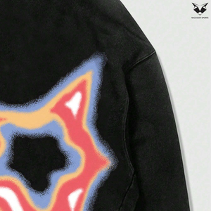 Sweat-shirts à capuche noirs pour hommes, à manches longues, épais et chauds, style streetwear, avec imprimé tendance et design uni, collection automne décontractée - Product Image 4