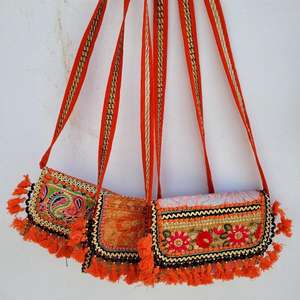 Bolso de mano con diseño de bordado colorido, bolso de moda para mujer, OEM, último diseño, bolsos tradicionales, precio económico. - Product Image 3