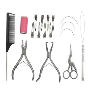 Kit de herramientas para extensiones de cabello con clips, peine, tijeras y removedor. Equipo duradero para extensiones de cabello para uso en salón. - Product Image 5
