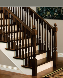 Balaustres de Escalera Ecológicos, Duraderos y Multifuncionales, Color Personalizado, Estilo Moderno y Sencillo, Madera Maciza de Roble Rojo, Fácil Montaje 1 - Product Image 3