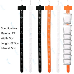 Hanging Strips with <b>Hooks</b> Supermarket <b>Plastic</b> Merchandising Clip Snacks Display Strips Foldable <b>Plastic</b> Strips - Product Image 1