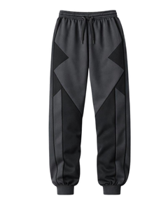 Manufacturer Custom Men Charcoal Grey Contrast Panel Tracksuit Set Full Zip Jacket & <b>Jogger</b> Pants Custom Manufacturer Sportswear - Product Image 4
