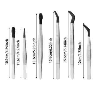 4 pinces à épiler en acier inoxydable pour manucure et pédicure, outils manuels de soin des ongles pour salon et spa - Product Image 4