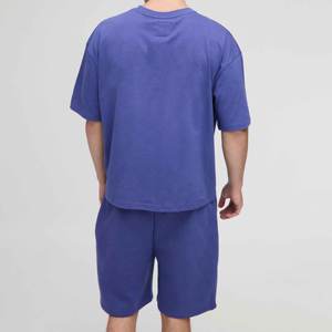 Ensemble 2 pièces T-shirt et short décontracté pour homme, respirant, séchage rapide, design personnalisable – Collection Été 2026 - Product Image 5