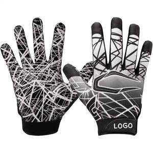 Gants de football américain en cuir de qualité supérieure, imperméables, compatibles avec les écrans tactiles, confortables, respirants, imprimés et tendance - Product Image 2