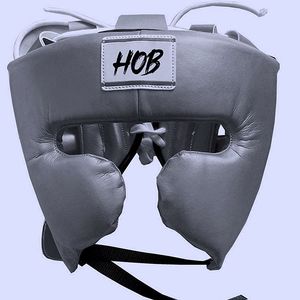 Protector de Cabeza de Boxeo Modular HOB, Cuero PU Amarillo y Negro, Protección Facial Transpirable, Visera Doble Ajustable, Unisex para Adultos, Universal - Product Image 6