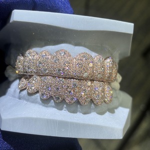 Piedras de moissanita para grillz, grillz de corte brillante, moissanita de corte redondo, grillz baguette, grillz micro pavé, grillz iced smile, personalizados - Product Image 4