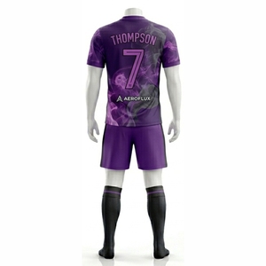 Ensemble complet de tenues de football pour hommes, femmes, adultes et jeunes, tailles personnalisées, maillot en polyester 100% sublimé, vêtements de football - Product Image 2