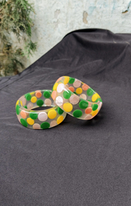 Bracelets en bois avec incrustations en laiton, écologiques, faits à la main, taille personnalisable, bracelets vierges en bois de cerisier, artisanat naturel - Product Image 5