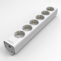 Prise de conception OEM vente à chaud de l'UE multiprise de bureau portable 230v16AC IP20 prises Schuko 6 voies prise et prise recâblées