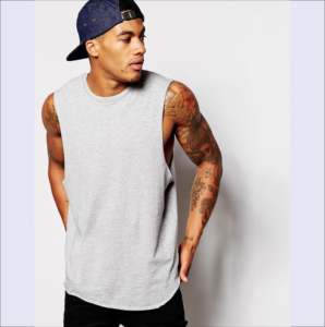 Chalecos Deportivos de Primera Calidad, 100% Algodón, Corte Bajo, Ecológicos, Antiencogimiento, 180g, para Hombre, al por Mayor, Transpirables, con Logotipo Personalizado, para Fisicoculturismo - Product Image 6