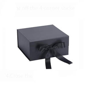 Caja de Regalo Magnética Rígida Personalizada al por Mayor con Logotipo, Bolsa de Papel, Caja de Embalaje Plegable Premium Reciclable, Caja Magnética de Lujo - Product Image 4