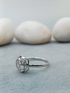 Luxury Unisex 18K Solid Gold Classic Engagement Wedding & Anniversary <b>Ring</b> with Full VVS Lab Round Diamond for IGI CertifIcate - Product Image 3