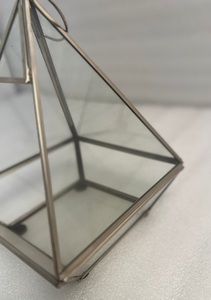 Luxury Glass <b>Lantern</b> <b>Candle</b> <b>Holder</b> For Indoor Outdoor Wedding And Festive Table Decoration Accessories - Product Image 2