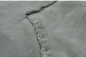 Sudaderas con capucha de algodón polar vintage desgastadas, sudaderas básicas con lavado ácido, sudaderas con capucha de mezcla de algodón de alto gramaje, sudaderas con capucha vintage desgastadas. - Product Image 6