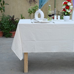 Plain Dyed Linen <b>Tablecloth</b> Solid Color Washable Minimalist Outdoor Use <b>Tablecloth</b> for Wedding Hotel Home Decoration - Product Image 2