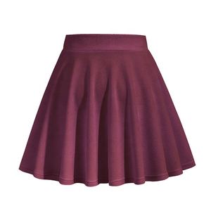 Custom <b>Black</b> Summer Solid Pleated Dropped Waist Short Mini <b>Skirt</b> for <b>Women</b> Casual Sports 100% Cotton Breathable - Product Image 4