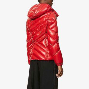 Mens Hooded Puffer <b>Jacket</b> Down Filled Windproof Casual Winter Coat With Color Block Sleeve Design Regular Fit Shinny Bubble Coat - Product Image 5
