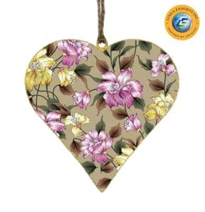 Colgante de Corazón de Ginkgo Botánico Moderno Hecho a Mano, Decoración Navideña Ecológica de Metal - Product Image 4