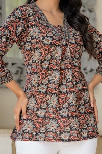 Women Cotton Printed <b>Kurti</b> Top Ethnic Tunic Casual Wear <b>Kurti</b> - Product Image 5