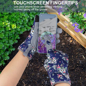 ถุงมือทำสวนหนังน้ำหนักเบา ระบายอากาศได้ดี สำหรับผู้ชายและผู้หญิง สวมใส่สบาย เหมาะสำหรับงานต่างๆ - Product Image 4