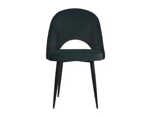 Chaise de salle à manger moderne du milieu du siècle, noire, confortable, avec accoudoirs, dossier, design simple, pour hôtels et restaurants - Product Image 1