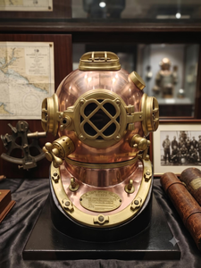 Casco de Buceo Metálico Antiguo Vintage, Casco Náutico Steampunk, Decoración Marítima, Réplica Coleccionable de Casco de Buzo para el Hogar - Product Image 4