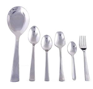 Ensemble de couverts en acier inoxydable 4 pièces avec manche élégant, nouveau design doré, pour mariage - Product Image 1