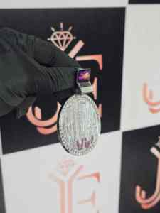 Pendentif personnalisé en moissanite de haute qualité, pendentif MUZA, pendentif robuste style hip-hop, bijoux en argent sterling 925 pour rappeurs - Product Image 2