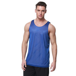 Débardeur de sport pour homme en maille tricotée personnalisé, sans manches, séchage rapide, respirant, pour la course, l'entraînement et le fitness - Product Image 2