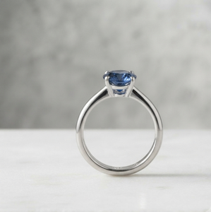 VVLCO 925 Sterling <b>Silver</b> Lab Grown Zircon Prong <b>Set</b> Solitaire <b>Ring</b> Luxury Unisex Jewelry IGI Certified for Wedding Anniversary - Product Image 1