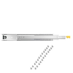 Guide per cassetti per impieghi gravosi da 60 pollici, 1 paio con blocco, capacità di carico 250 libbre, estensione completa a 3 sezioni, montaggio laterale, cuscinetti a sfera - Product Image 1