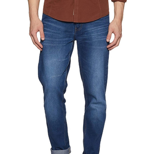 Pantalones Vaqueros Holgados para Hombre con Logotipo OEM Personalizado, Lavados, Ligeros, Desgastados, con Parches, 100% Algodón, Impermeables - Product Image 1