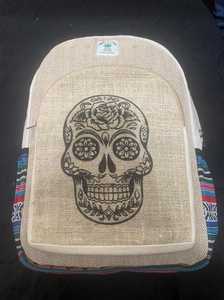 Mochila Casual Unisex de Mezcla de Algodón y Cáñamo, Antirrobo, con Cierre de Cordón, Correa de Hombro Arqueada, Rayas, Menos de 22L, 15-20kg - Product Image 4