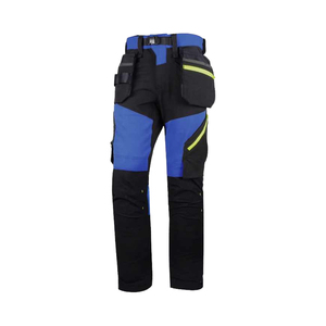 Pantalon de travail haute visibilité pour homme, thermique, multifonctionnel, avec poches à outils, imperméable, coupe-vent, respirant, extensible, certifié CE, en coton - Product Image 1
