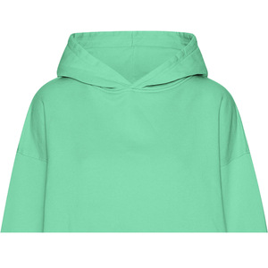 เสื้อฮู้ดดี้ผู้หญิงสำหรับฤดูหนาว ผ้าฝ้ายฟลีซ 100% เป็นมิตรกับสิ่งแวดล้อม กันลม ระบายอากาศได้ดี น้ำหนัก 360 กรัม แบบสวมหัว ทรงโอเวอร์ไซส์ ปักลายเรียบ - Product Image 2