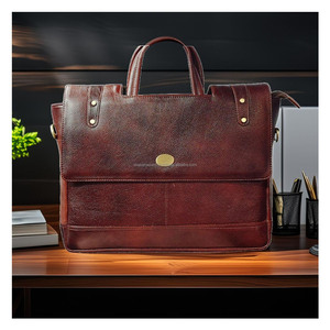 กระเป๋าหนังใส่แล็ปท็อปสำหรับผู้ชาย, กระเป๋าหนังใส่เอกสารหนังแท้มาใหม่ - Product Image 2