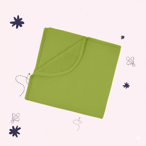 Soft Breathable <b>Baby</b> Blanket 95% Bamboo Cotton 5% Spandex - Product Image 1