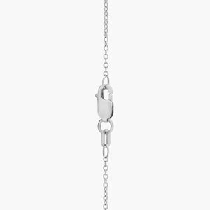 Pendentif solitaire en diamant de laboratoire taille marquise en or blanc - Product Image 5