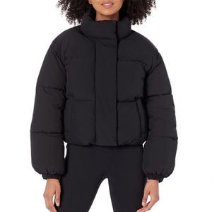Chaqueta de mujer de poliéster grueso, impermeable, acolchada, ligera, de punto, con cuello alto, personalizada, superventas para invierno - Product Image 2