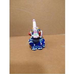 Création d'art en métal artisanal en forme d'éléphant, aspect antique, représentant des compétences artisanales traditionnelles intemporelles - Product Image 3