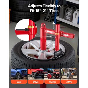 Kit d'adaptateur de tête de canard pour démonte-pneus manuel robuste Silver Cone, compatible avec les roues de 16 à 21 pouces, alimentation 220 V - Product Image 3