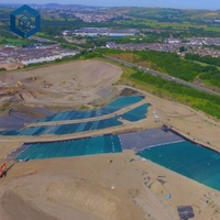Lámina de Geomembrana de HDPE Económica, Precio por M2 del Revestimiento de HDPE para Proyectos de Contención de Vertederos