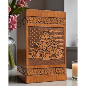 Modern Design Wooden Urn for Ashes with Minimalist Style urn <b>Memorial</b> Keepsake by AYAANS - Product Image 5