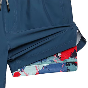 Shorts de sport pour adultes en polyester de haute qualité, best-seller, coupe confortable, pour usage quotidien, entraînement, course à pied, séchage rapide, design personnalisé. - Product Image 3