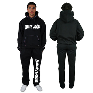 Conjunto Deportivo de Invierno para Hombre, 100% Algodón, de Alta Calidad, Estilo Jogger, con Bolsillos Laterales y Estampado, Nueva Colección - Product Image 1