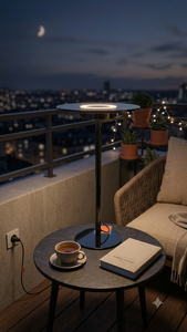 Modern Minimalist Desk Lamp Metal Base Glass <b>Shade</b> <b>Black</b> Color Warm White LED <b>Light</b> 2700K Indoor Bedroom Use Lumetal Vietnam - Product Image 3