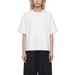 เสื้อยืดคอตตอนพิมพ์โลโก้ตามสั่ง พรีเมียม ระบายอากาศดี แฟชั่นลำลอง ขายส่ง เสื้อยืดคอกลมเรียบง่ายสำหรับผู้หญิง ใส่สบายในฤดูร้อน - Product Image 5